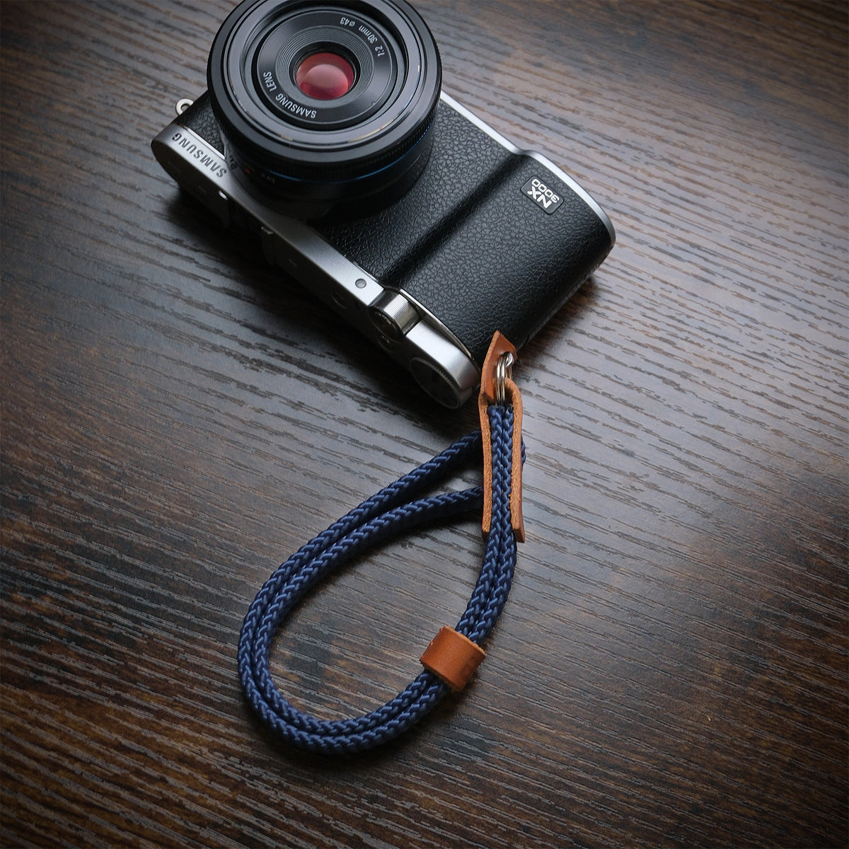 Drift Rope Camera Wrist Strap in Navy Blue
