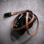 Hudson Leather Camera Strap Thin - Quick Release - Natural