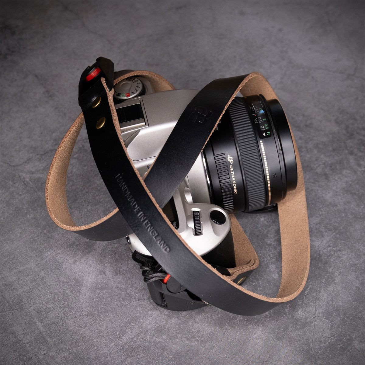 Hudson Leather Camera Strap - Quick Release - Black