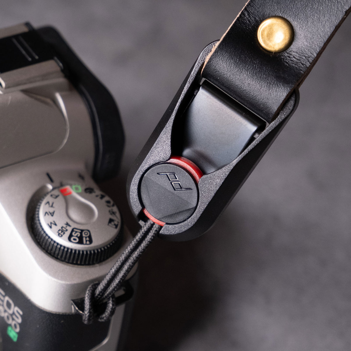 Hudson Leather Camera Strap - Quick Release - Black