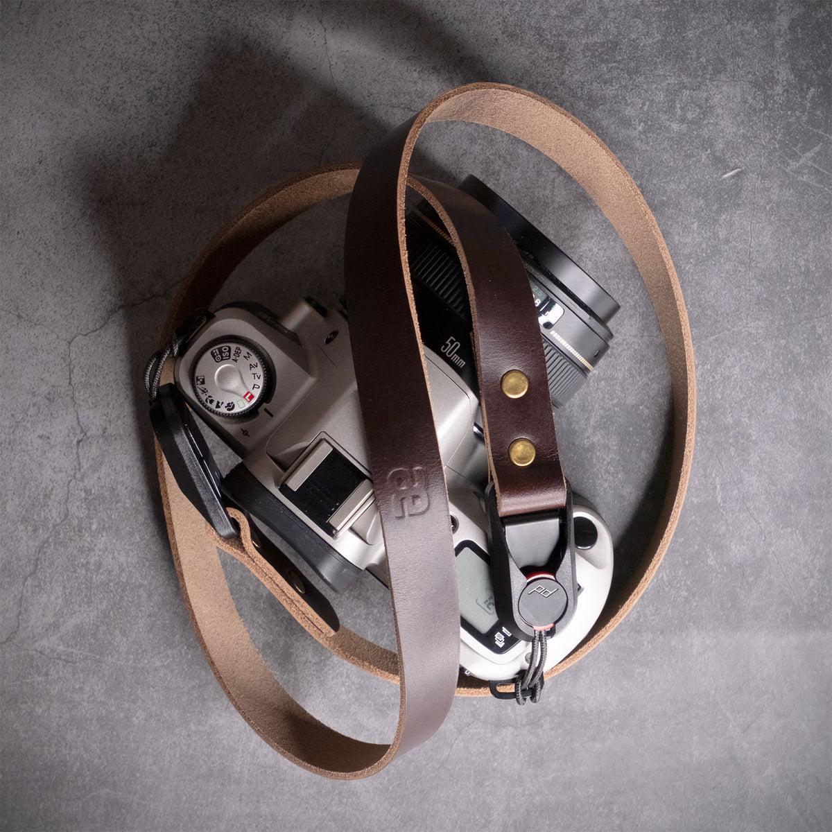 Hudson Leather Camera Strap - Quick Release - Brown