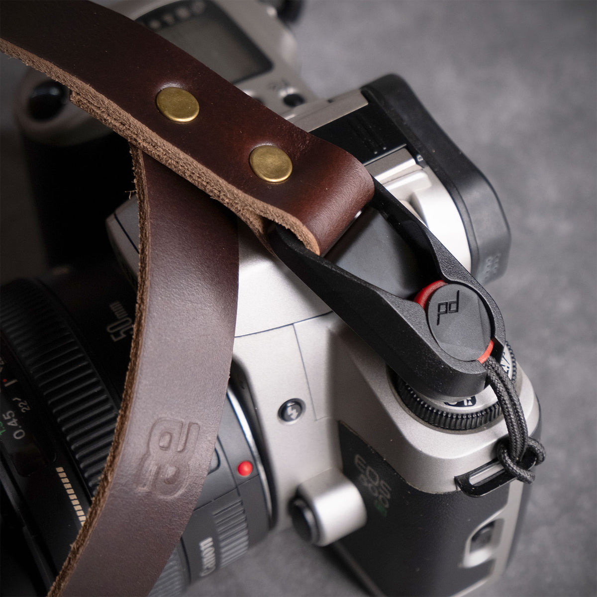 Hudson Leather Camera Strap - Quick Release - Brown