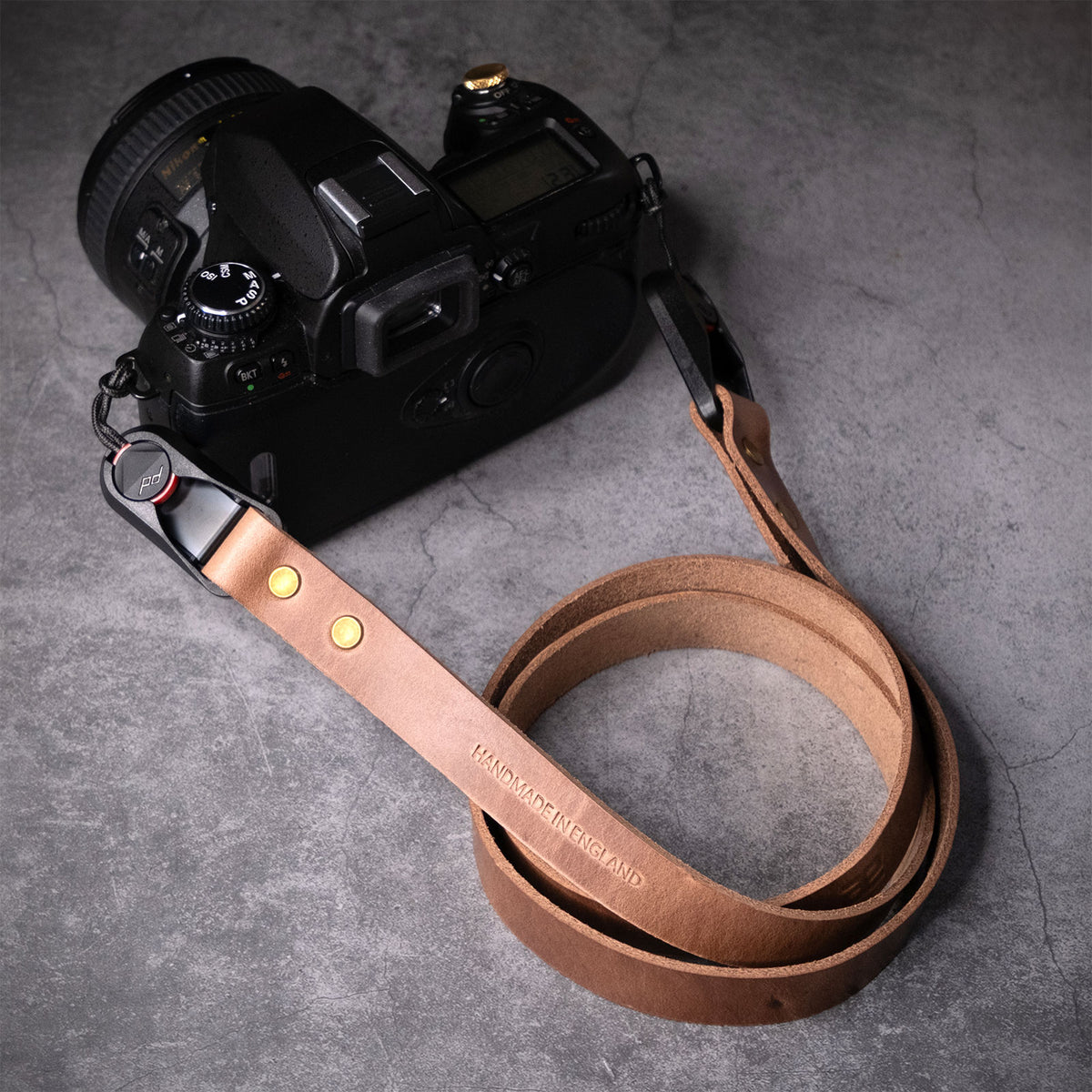 Hudson Leather Camera Strap - Quick Release - Natural