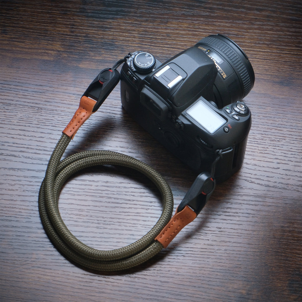 Ridge Rope Camera Strap - Quick Release - Olive / Tan