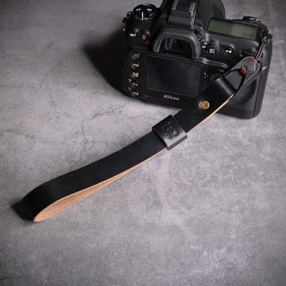 Scout Leather Camera Wrist Strap - Quick Release - Black
