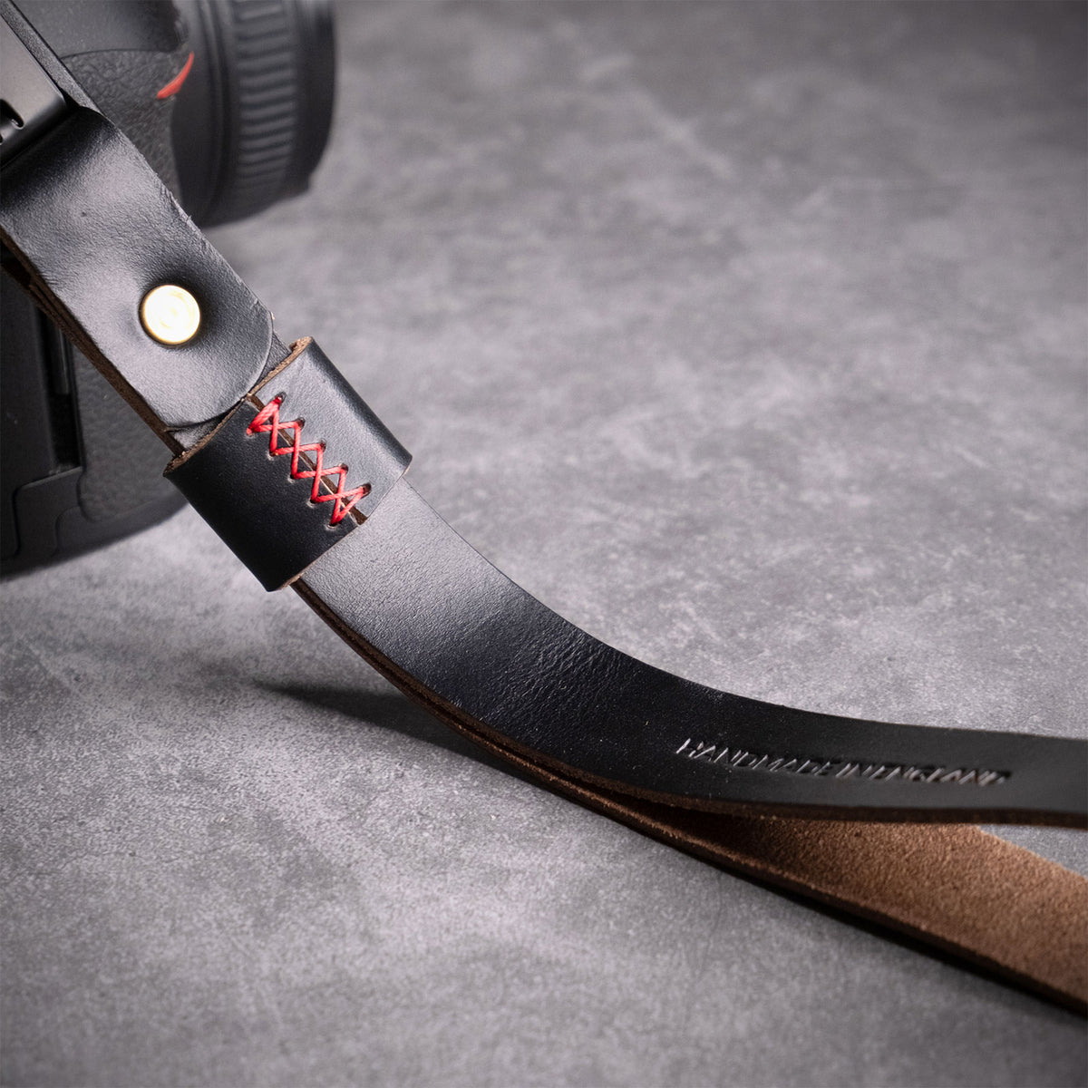 Scout Leather Camera Wrist Strap - Quick Release - Black