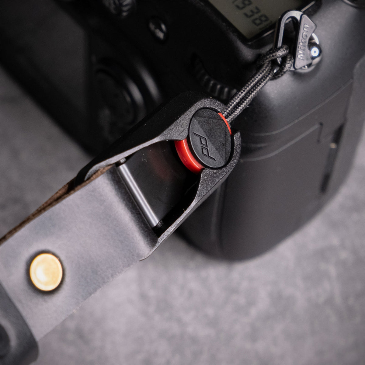 Scout Leather Camera Wrist Strap - Quick Release - Black