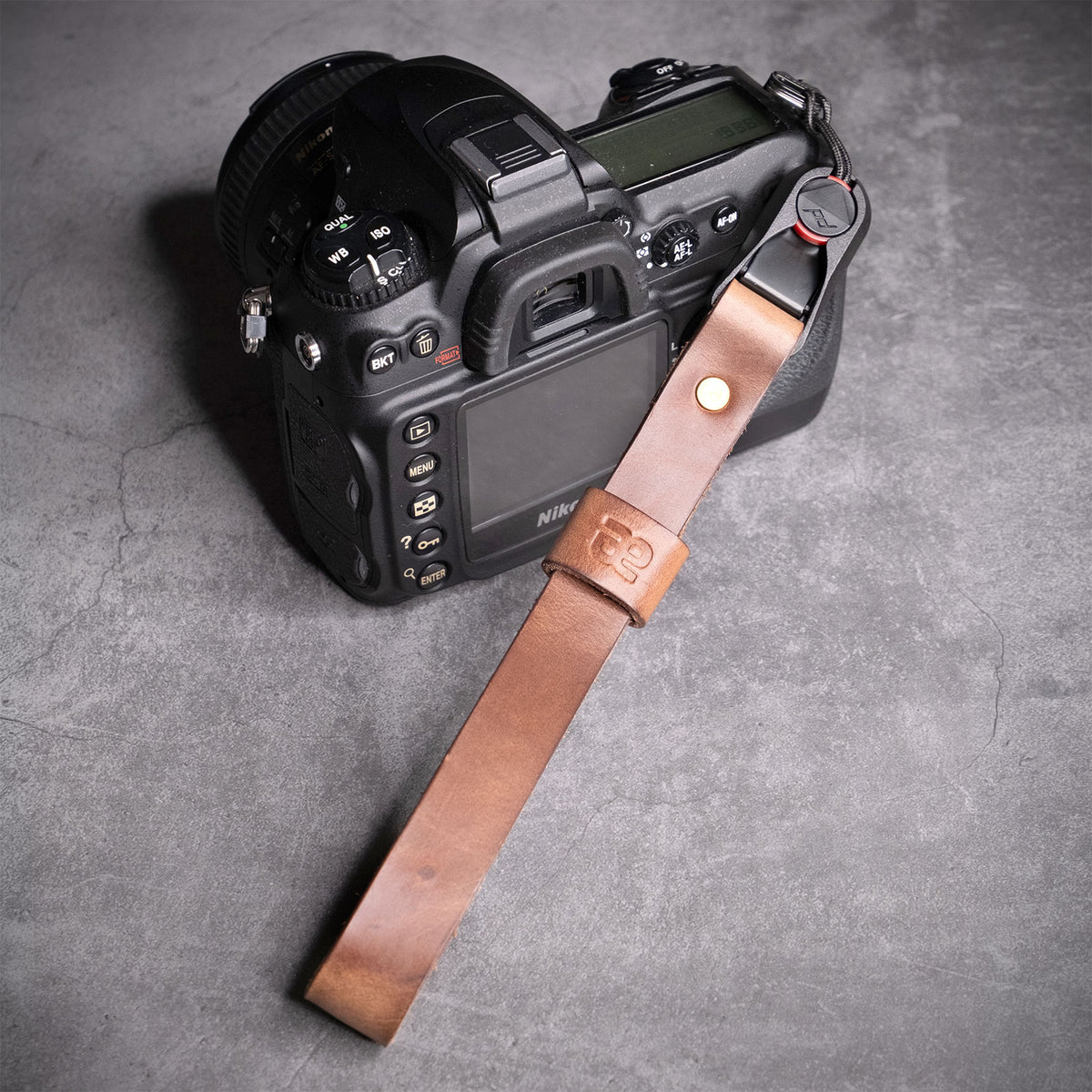 Scout Leather Camera Wrist Strap - Quick Release - Natural
